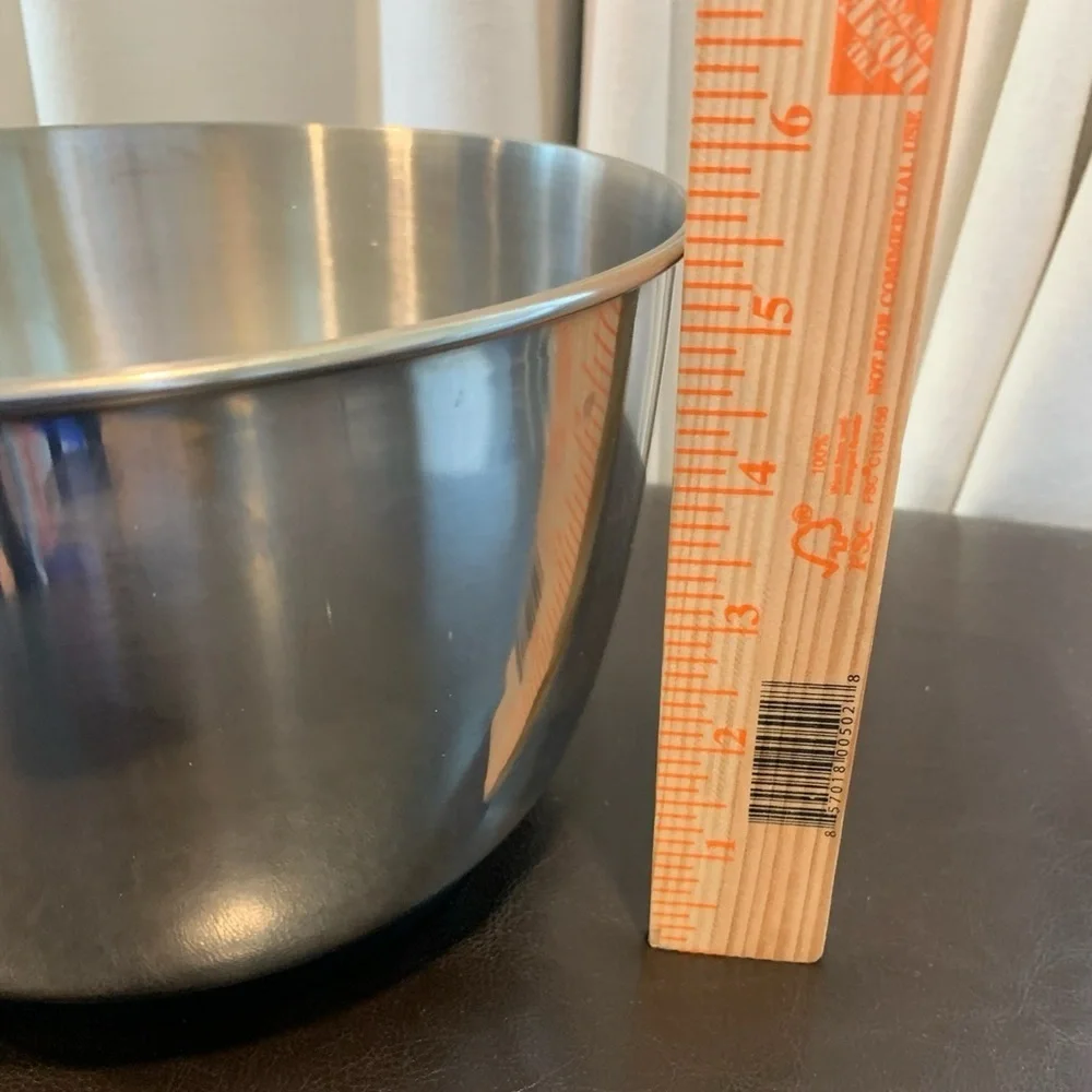 Stainless Steel 3 QT Deep Mixing Bowl for Stand Mixer